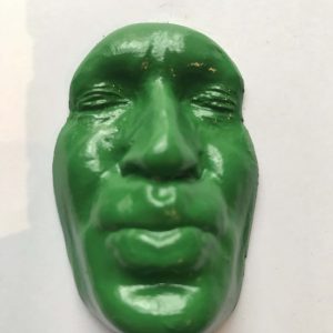 Magnet Green dark Kiss 6×3 cms