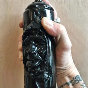 Full Mockery Spray Can 18x8cm   Black