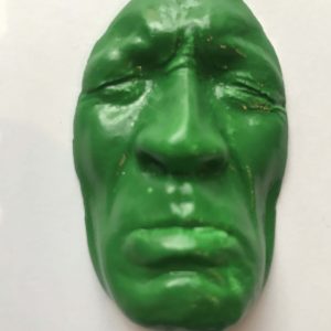 Magnet Green dark Sadness 6×3 cms