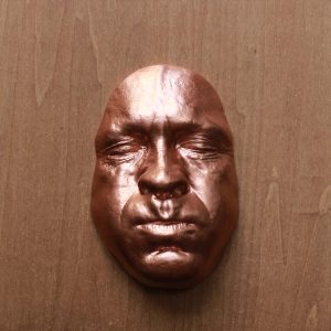 Copper effect Breathe wooden base 30x30cms