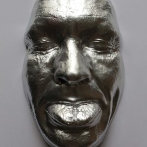 Silver effect Mockery 20x12cms