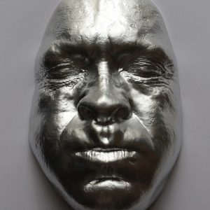Silver effect Breathe 20x13cms