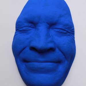 Blue IKB Smile 19x12cms  50 Euros