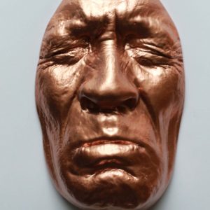 Copper effect Sadness 19x12cms